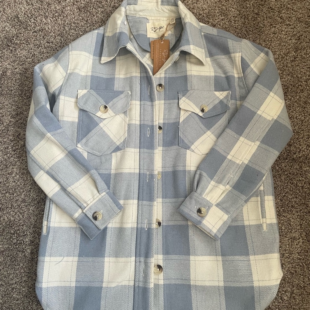 NWT RD Style Plaid Shacket